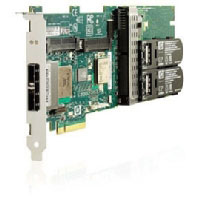 Controlador SAS HP Smart Array P800/512 BBWC de 2 puertos internos y 2 puertos externos PCIe x8 (381513-B21)